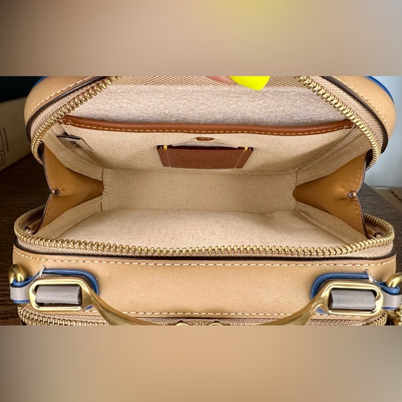 Coach Riley Lunchbox Bag In Colorblock Dark Denim Multi - Picture 9 of 12